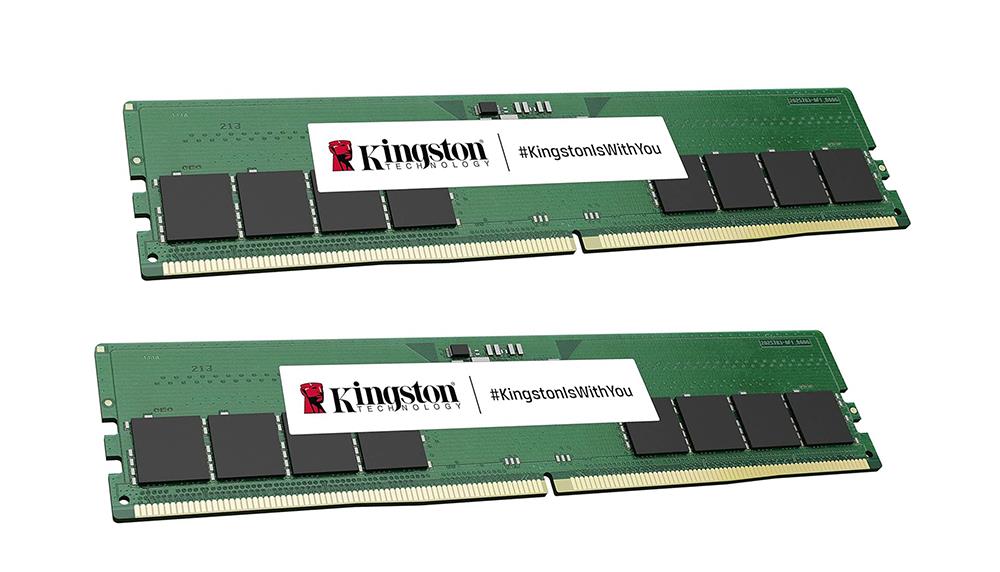 K48U40BD32 Kingston 32GB Kit (2 X 16GB) PC5-38400 DDR5-4800MHz non-ECC Unbuffered CL40 288-Pin Dimm 1.1V Dual Rank Memory