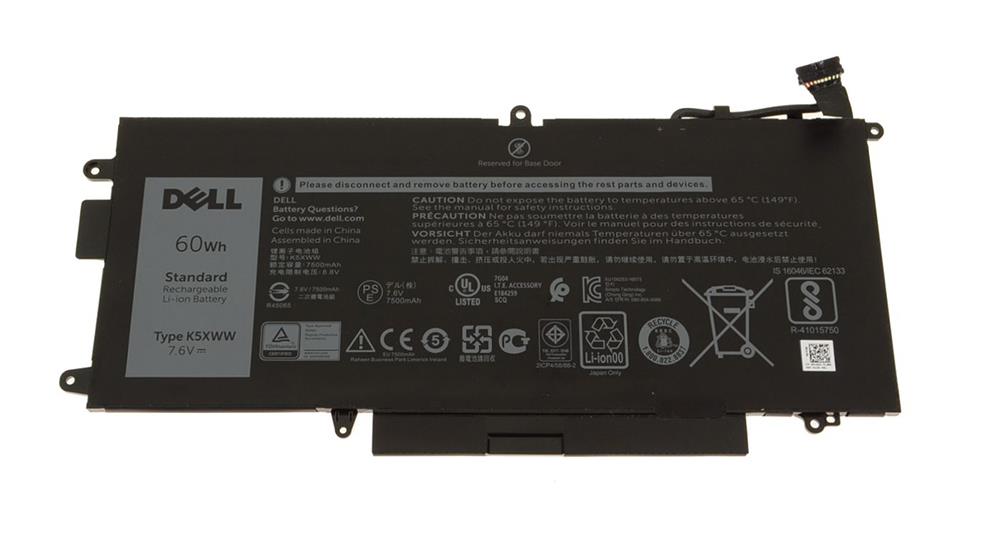 K5XWW Dell Latitude 5289 Genuine Battery 725ky (Refurbished)