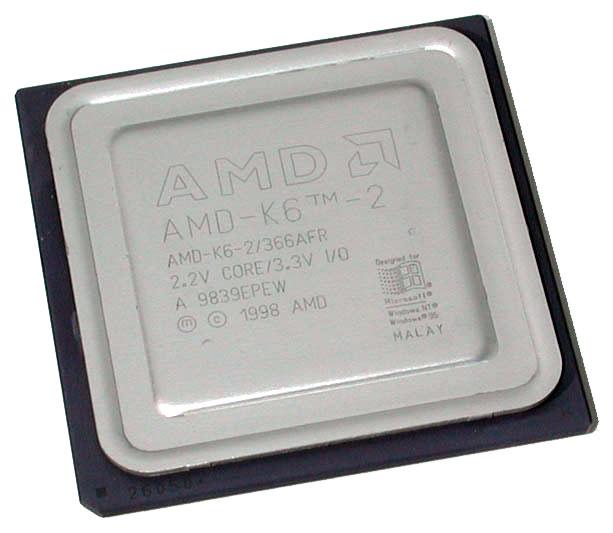 K6-2/366AFR AMD K6-2 366MHz 66MHz Socket 7 Processor