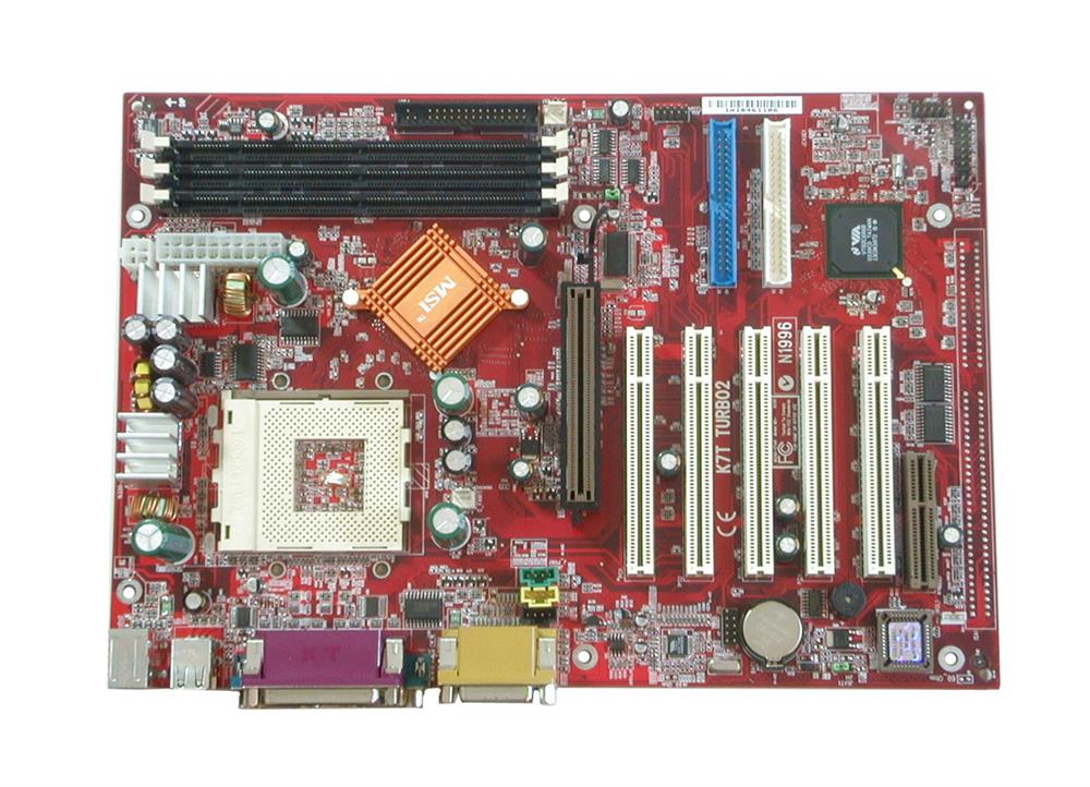 K7TTURBO2 MSI MS-6330V5.0 Socket A VIA KT133A + VT686B Chipset AMD Athlon XP/ Athlon/ AMD Duron Processors Support SDRAM 3x DIMM ATX Motherboard (Refurbished)
