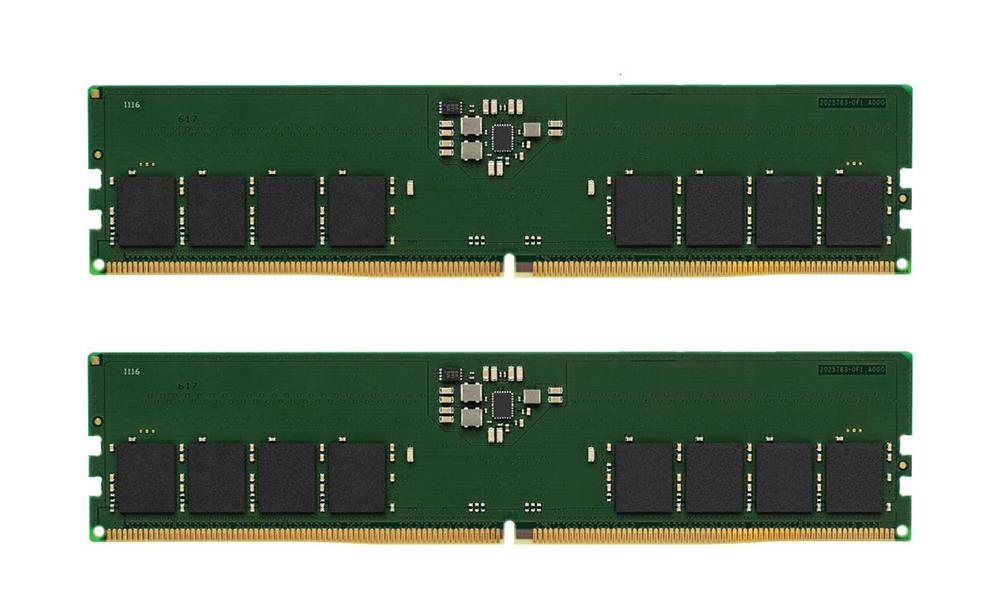 KCP548US8K2-32 Kingston 32GB Kit (2 X 16GB) PC5-38400 DDR5-4800MHz non-ECC Unbuffered CL38 288-Pin DIMM 1.1V Single Rank Server Memory Module