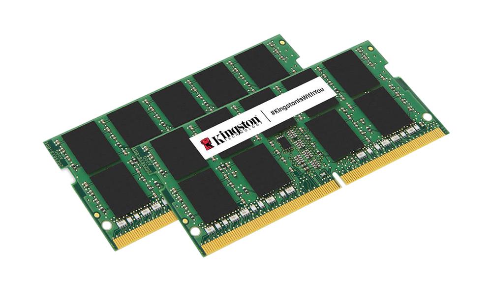 KCP552SD8K2-64 Kingston 64GB Kit (2 X 32GB) PC5-41600 DDR5-5200MHz Non-ECC CL42 262-Pin SoDIMM 1.1V Dual Rank Memory Module