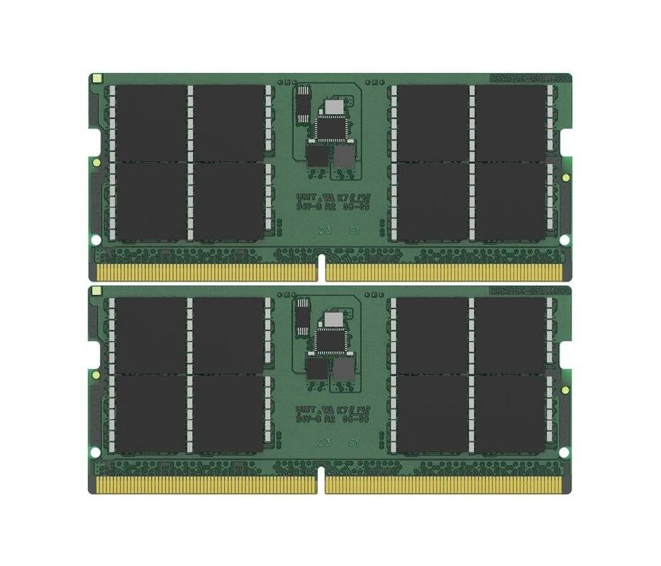 KCP556SD8K2-64 Kingston 64GB Kit (2 X 32GB) PC5-44800 DDR5-5600MHz Non-ECC Unbuffered CL46 262-Pin SoDIMM 1.1V Dual Rank Memory Module