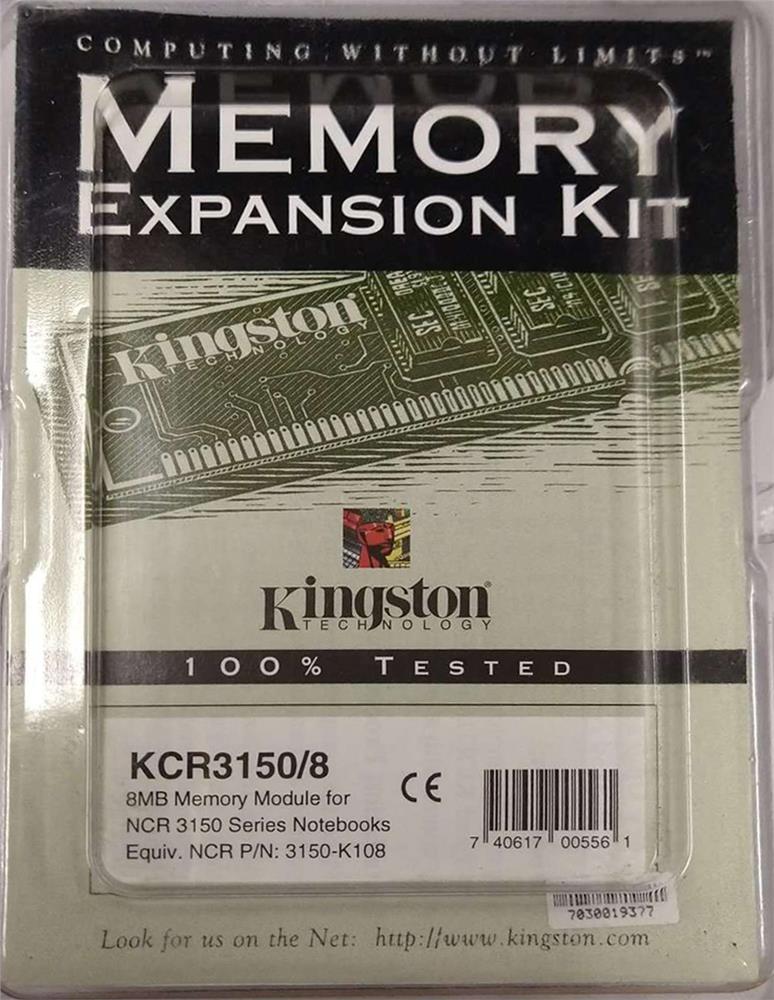 KCR3150/8 Kingston 8MB Proprietary Memory Module For NCR 3150 Series Notebooks
