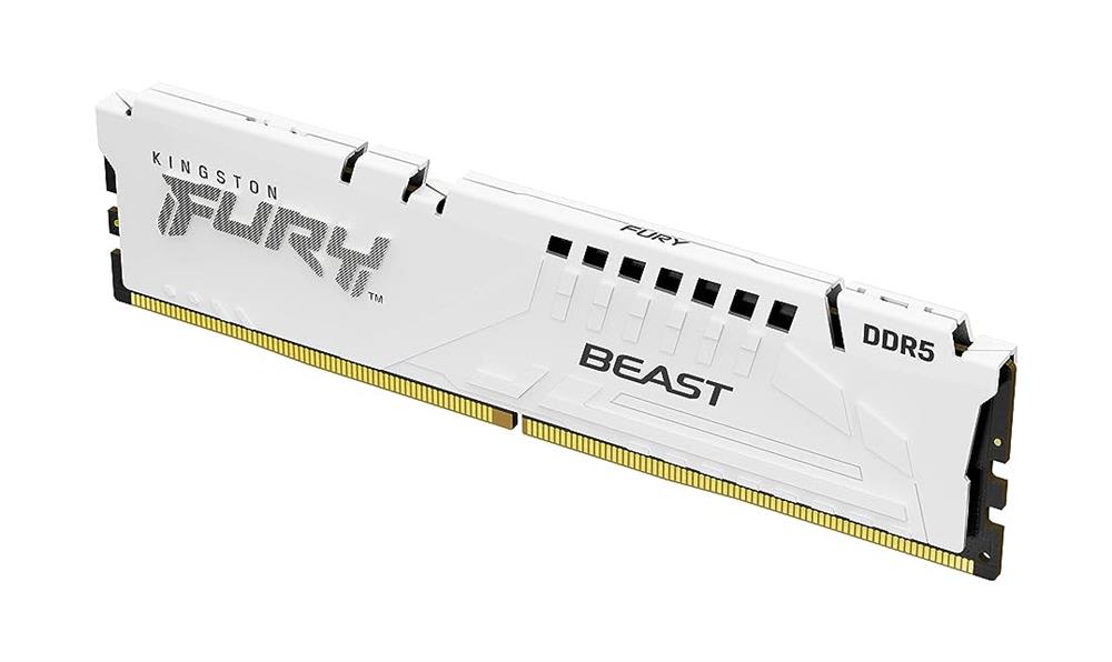KF556C36BWE-16 Kingston FURY Beast White 16GB PC5-44800 DDR5-5600MHz Non-ECC Unbuffered CL36 288-Pin DIMM 1.25V Single Rank Memory Module