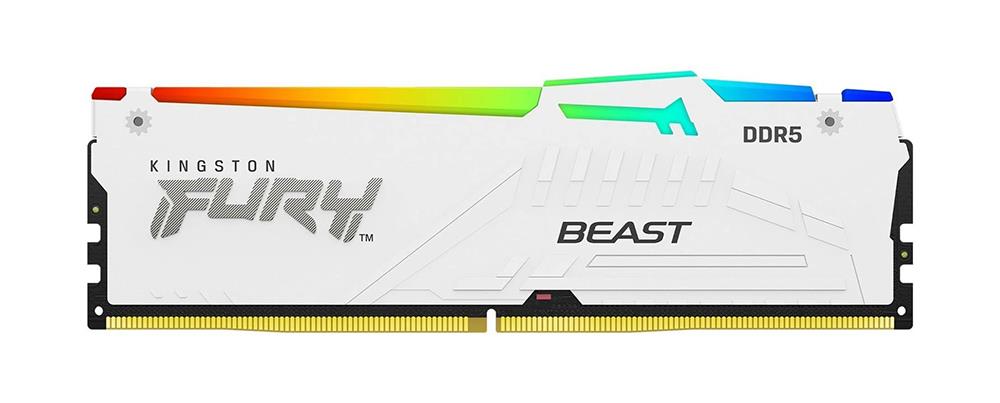 KF556C36BWEA-16 Kingston FURY Beast White 16GB PC5-44800 DDR5-5600MHz Non-ECC Unbuffered CL36 288-Pin DIMM 1.25V Single Rank Memory Module