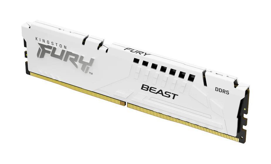 KF556C36BWEA-32 Kingston FURY Beast White 32GB PC5-44800 DDR5-5600MHz Non-ECC Unbuffered CL36 288-Pin DIMM 1.25V Dual Rank Memory Module