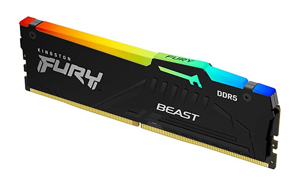 KF556C40BBA-16 Kingston FURY Beast RGB 16GB PC5 44800 DDR5-5600MHz non-ECC Unbuffered CL40 (40-40-40) 288-Pin DIMM 1.25V Memory Module