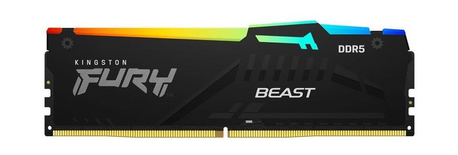 KF556C40BBA-8 Kingston FURY Beast RGB 8GB PC5-44800 DDR5-5600MHz non-ECC Unbuffered CL40 288-Pin DIMM 1.25V Memory Module