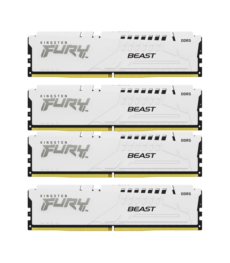 KF556C40BWK4-128 Kingston FURY Beast 128GB Kit (4 X 32GB) PC5-44800 DDR5-5600MHz Non-ECC CL40 288-Pin DIMM 1.25V Dual Rank Memory