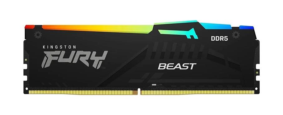 KF560C36BBEA-8 Kingston FURY Beast RGB 8GB PC5-48000 DDR5-6000MHz Non-ECC Unbuffered CL36 288-Pin DIMM 1.35V Single Rank Memory Module