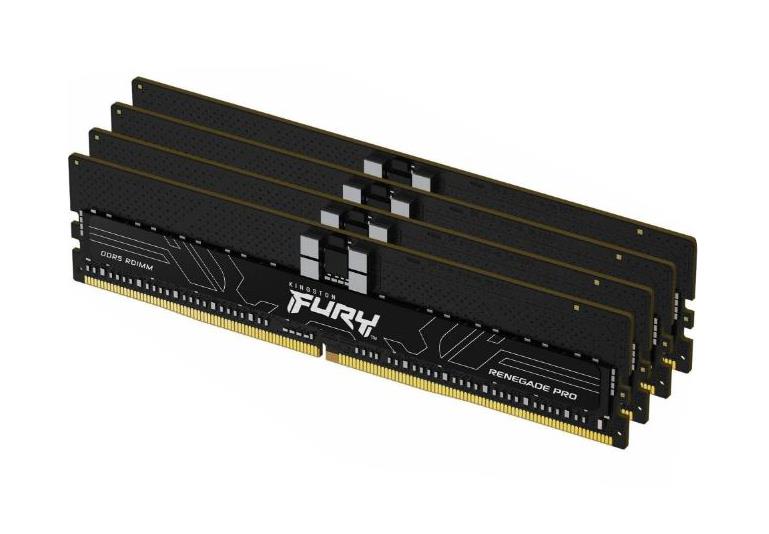 KF560R32RBK4-128 Kingston FURY RENEGADE PRO XMP 128GB Kit (4 x 32GB)PC5-48000 DDR5-6000MHz ECC Registered CL32 288-Pin DIMM 1.35V Memory Module