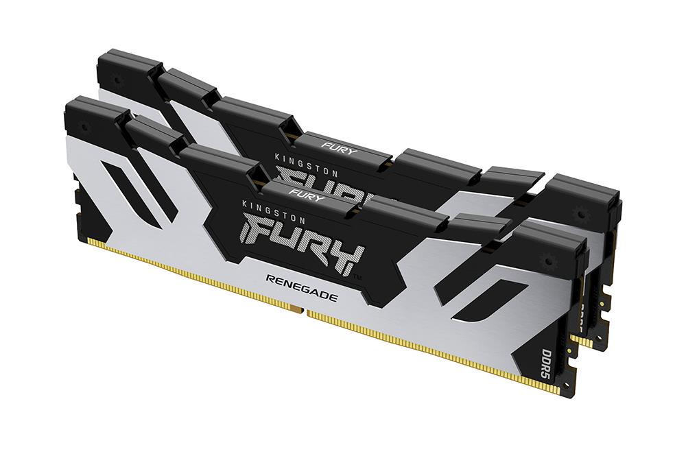 KF560RSK96 Kingston FURY Renegade 96GB Kit (2 x 48GB) PC5-48000 DDR5-6000MHz Non-ECC Unbuffered CL32 (32-38-38) 288-Pin DIMM 1.35V Memory