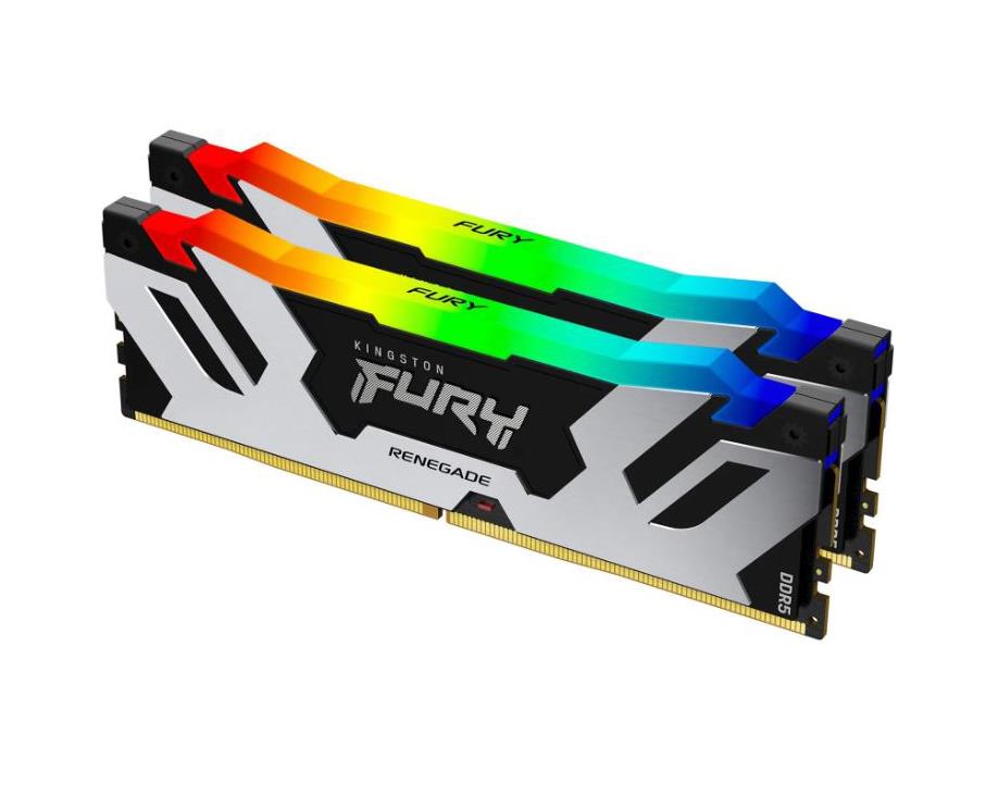 KF568C36RSAK2-32 Kingston FURY Renegade RGB 32GB Kit (2 X 16GB) PC5-54400U DDR5-6800MHz non-ECC Unbuffered CL36 288-Pin DIMM 1.4V Memory