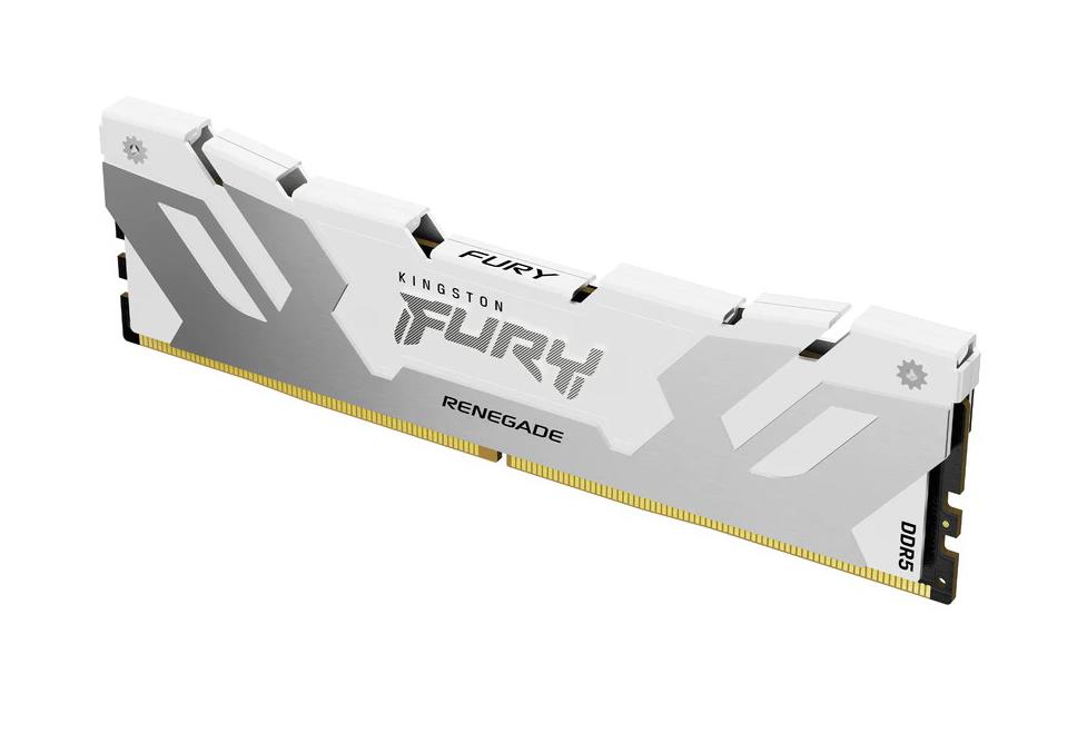 KF572C38RW-16 Kingston FURY Renegade White 16GB PC5-57600 DDR5-7200MHz Non-ECC Unbuffered CL38 288-Pin DIMM 1.45V Single Rank Memory Module
