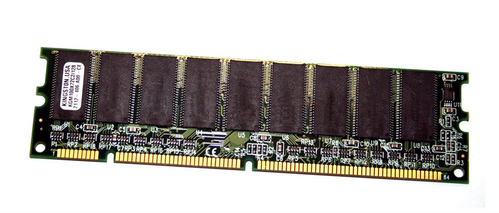 KGM100X72C2/64 Kingston 64MB PC100 100MHz ECC Unbuffered CL2 168-Pin DIMM Single Rank Memory Module