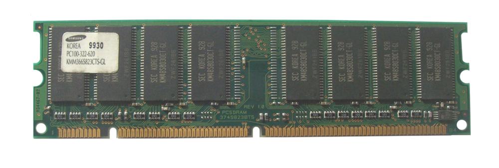 KMM366S823CTS-GL Samsung 64MB PC100 100MHz non-ECC Unbuffered CL2 3.3V 168-Pin DIMM Memory Module