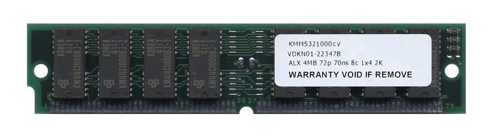 KMM5321000CVG-7 Samsung 4MB FastPage non-Parity 70ns 5v 72-Pin SIMM Memory Module