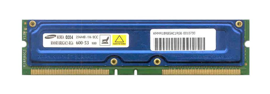KMMR18R8GAC1-RG6 Samsung 256MB PC600 RDRAM 600MHz ECC 53ns 184-Pin 2.5v 128Meg x 18 DIMM Memory Module
