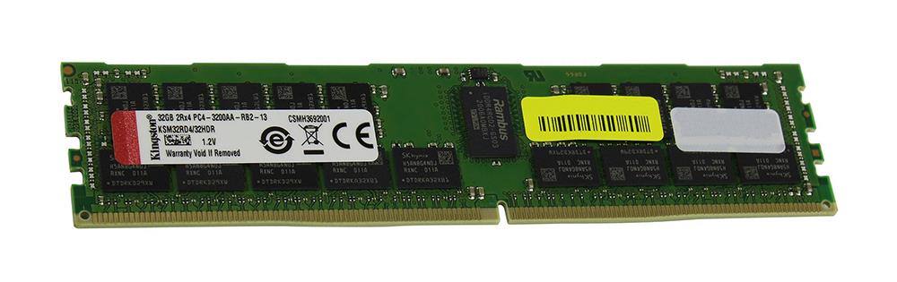 KSM32RD4/32HDR Kingston 32GB PC4-25600 DDR4-3200MHz Registered ECC CL22 288-Pin DIMM 1.2V Dual Rank Memory Module (Hynix D Rambus) 