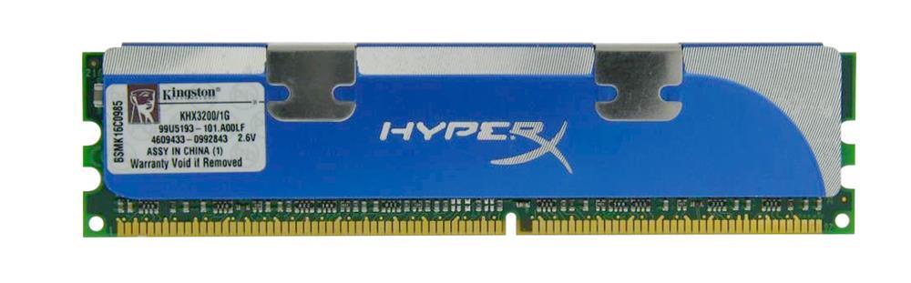 KST-KHX3200-1GB Kingston 1GB PC3200 DDR-400MHz non-ECC Unbuffered CL2.5 184-Pin DIMM Memory Module