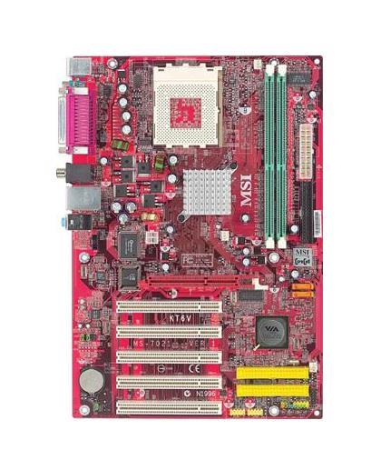 KT6V-LSR MSI Socket 462 VIA KT600 + VT8237 Chipset AMD Athlon XP/ Athlon/ AMD Duron Processors Support DDR 2x DIMM 2x SATA 1.50Gb/s ATX Motherboard (Refurbished)