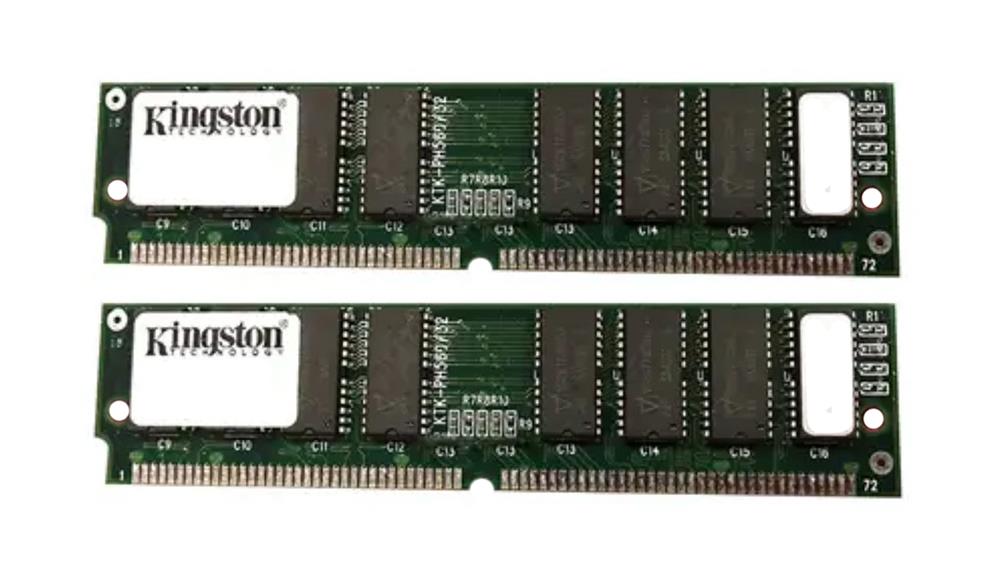KTC1691/64(1OF2PCKIT) Kingston 64MB Kit (2 X 32MB) FPM Parity 72-Pin 32MB 8x36-70