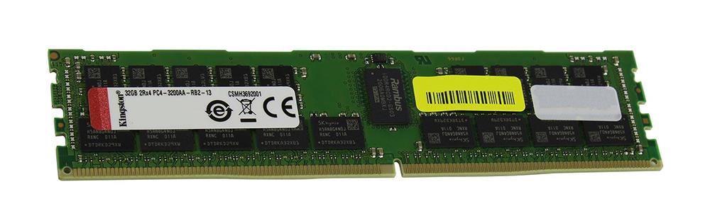 KTH-PL432E/32G Kingston 32GB PC4-25600 DDR4-3200MHz ECC Unbuffered CL22 288-Pin DIMM 1.2V Dual Rank Memory Module 