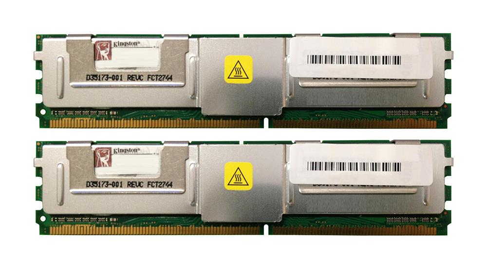 KTH-XW667/8G(1OF2PCKIT) Kingston 8GB Kit (2 X 4GB) PC2-5300 DDR2-667MHz ECC Fully Buffered CL5 240-Pin DIMM Dual Rank Memory