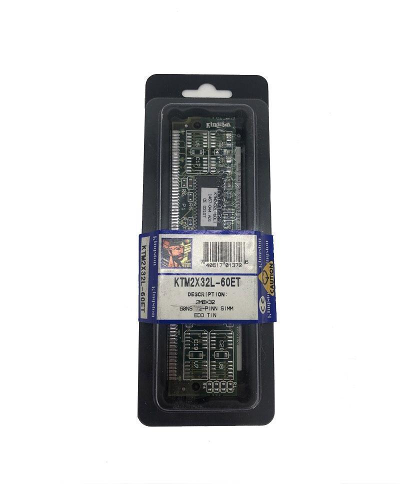 KTM2X32L-60ET Kingston 2X32-60 8MB 72-pin EDO SIMM Industry Standard Tin Lead