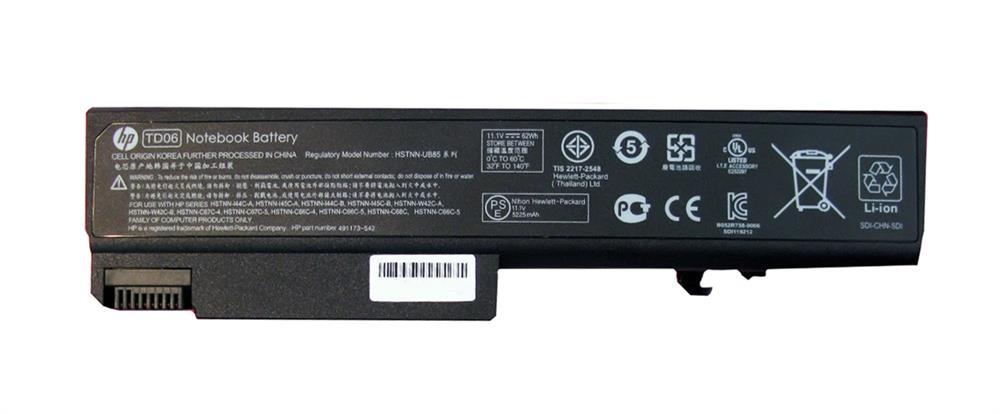 KU531AA HP Lithium Ion Notebook Battery Lithium Ion (Li-Ion) (Refurbished)