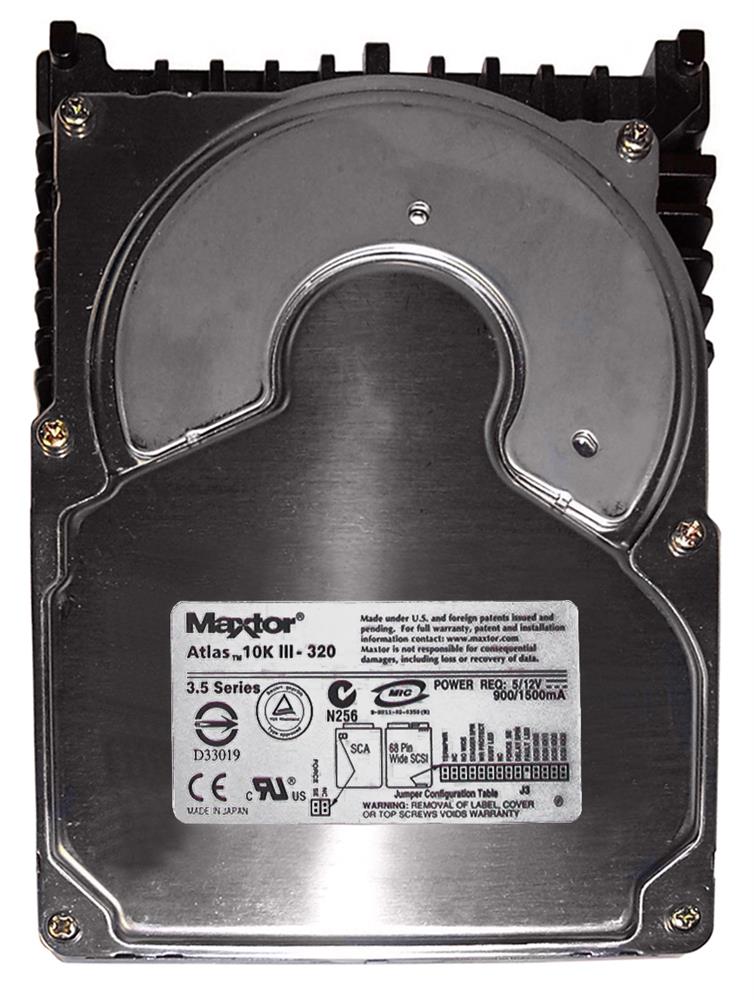 KU73J Maxtor Atlas 10K III 73.4GB 10000RPM Ultra-320 SCSI 80-Pin 8MB Cache 3.5-inch Internal Hard Drive