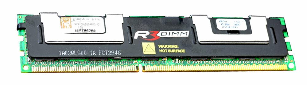 KVR1066D3D4R7S/4GI Kingston 4GB PC3-8500 DDR3-1066MHz ECC Registered CL7 240-Pin DIMM Dual Rank x4 Memory Module w/Thermal Sensor (Intel Validated)