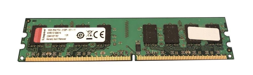 KVR21E15D8/16-A1 Kingston 16GB PC4-17000 DDR4-2133MHz ECC Unbuffered CL15 288-Pin DIMM 1.2V Dual Rank Memory Module