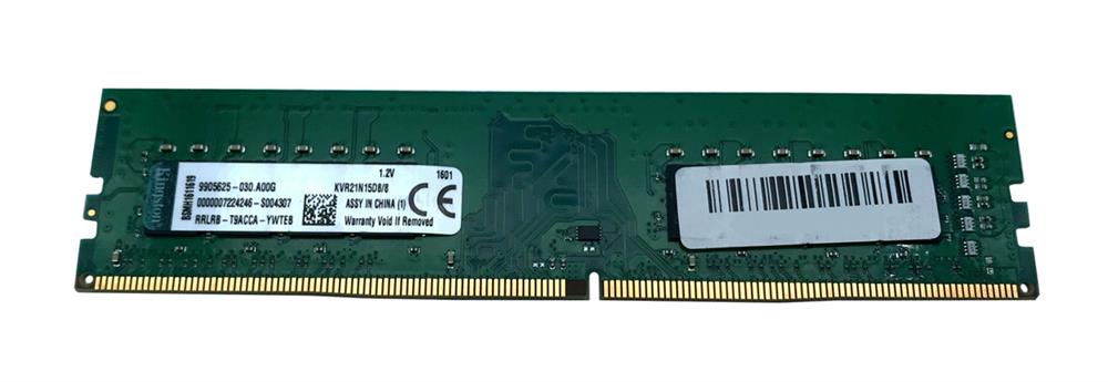 KVR21N15D8/8 Kingston 8GB PC4-17000 DDR4-2133MHz non-ECC Unbuffered CL15 288-Pin DIMM 1.2V Dual Rank x8 Memory Module