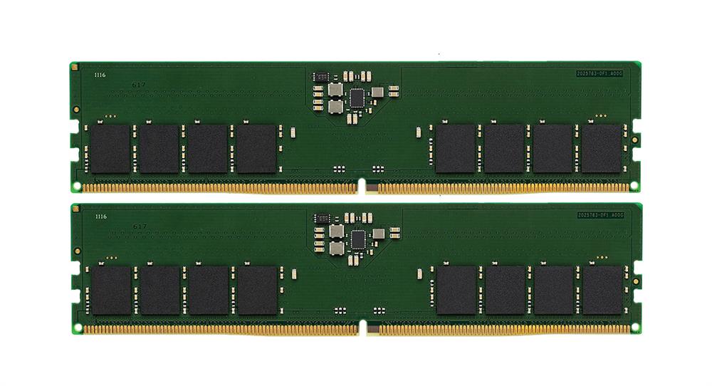 KVR48U40BD8K2-64 Kingston 64GB Kit (2 X 32GB) PC5-38400 DDR5-4800MHz non-ECC Unbuffered CL40 288-Pin Dimm 1.1V Dual Rank Memory