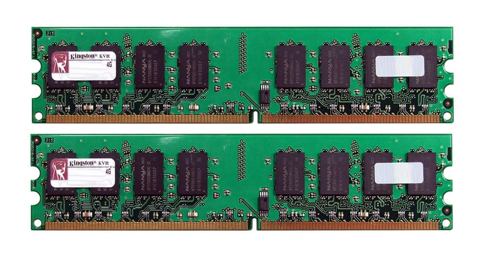 KVR533D2Q8R4K2/8G(1OF2PCKIT) Kingston 8GB Kit (2 X 4GB) PC2-4200 DDR2-533MHz ECC Registered CL4 240-Pin DIMM Quad Rank x8 Memory