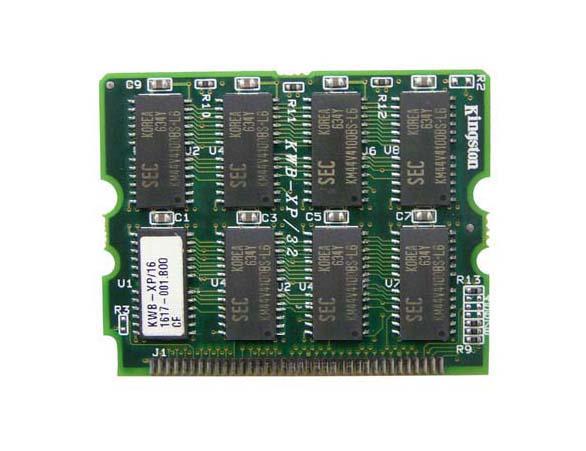 KWB-XP/16 Kingston 16MB FastPage 60ns 72-Pin 3.3V Buffered DRAM Module For Winbook XP & XPc