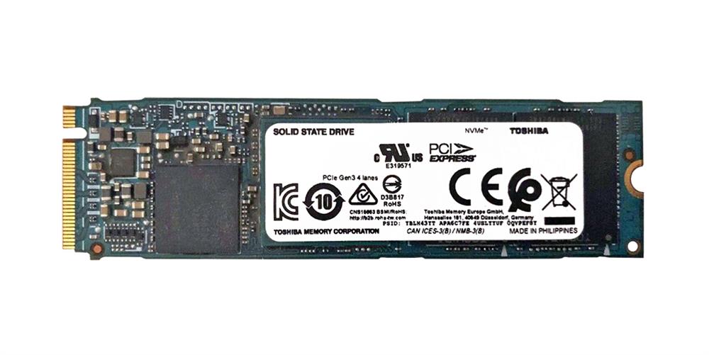 KXG50PNV1T02 Toshiba XG5-P Series 1TB TLC PCI Express 3.0 x4 NVMe M.2 2280 Internal Solid State Drive (SSD)