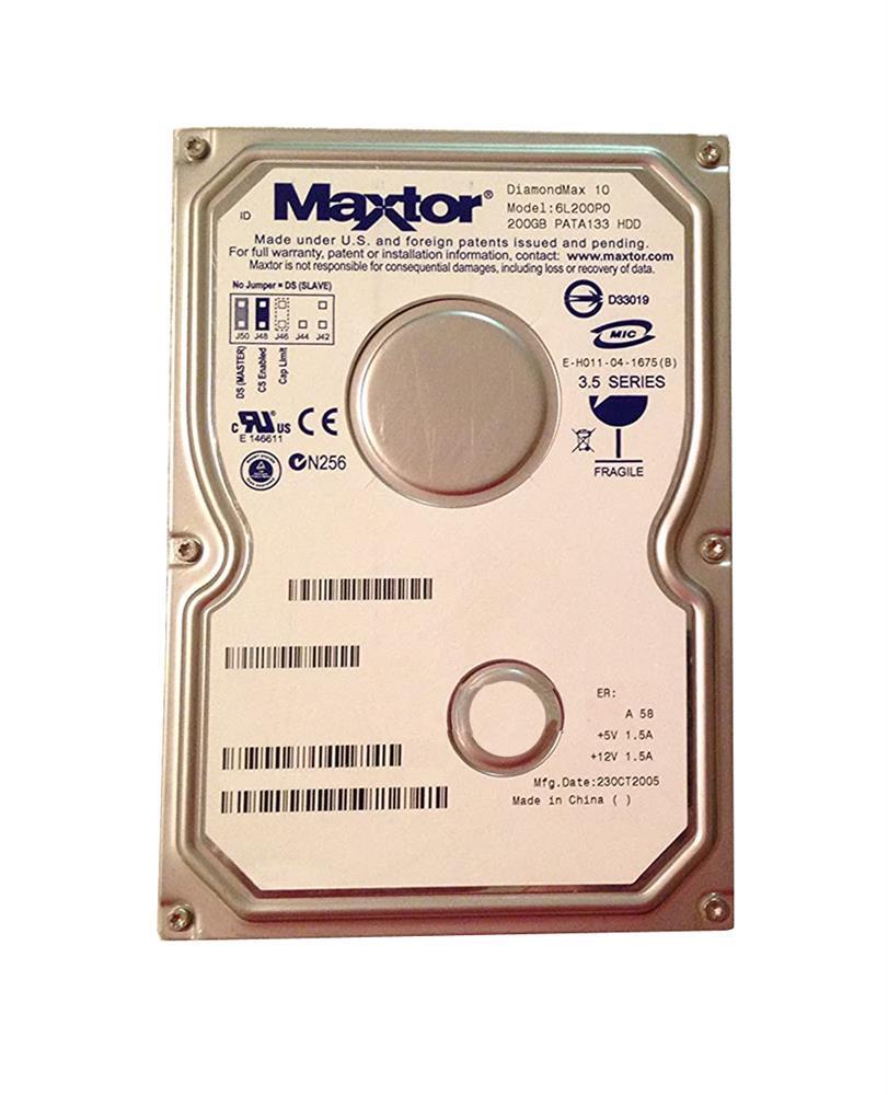 L04V200 Maxtor Ultra Series 200GB 7200RPM ATA-133 8MB Cache 3.5-inch Internal Hard Drive