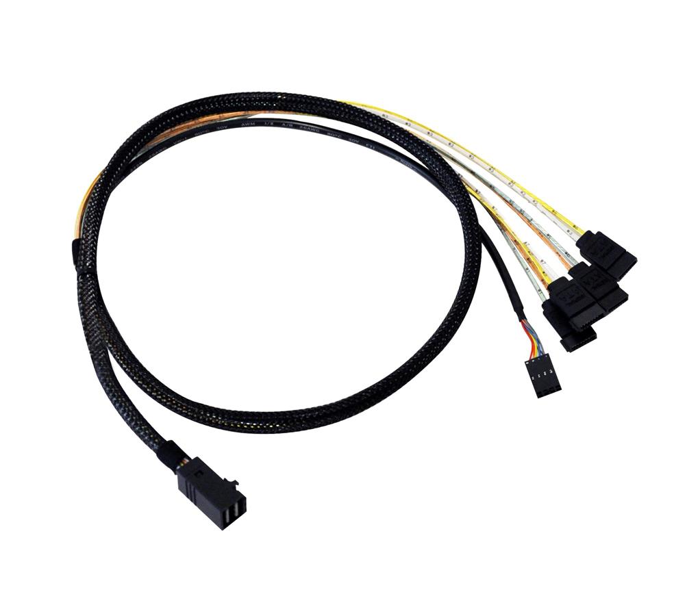 L5-00221-00 LSI 1.0Meter Internal Cable Sff8643 To X4 SATA HDD Mini SAS HD To