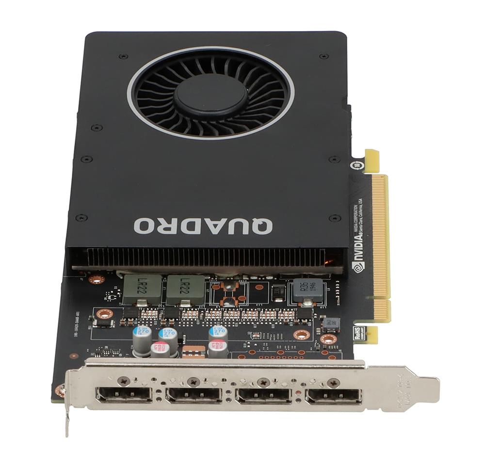 L65626-001 HP NVIDIA Quadro P2200 5GB PCI-E 4xDP Video Graphics Card