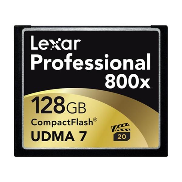 LCF128CTBNA800 Lexar 128GB 800x CompactFlash (CF) Memory Card