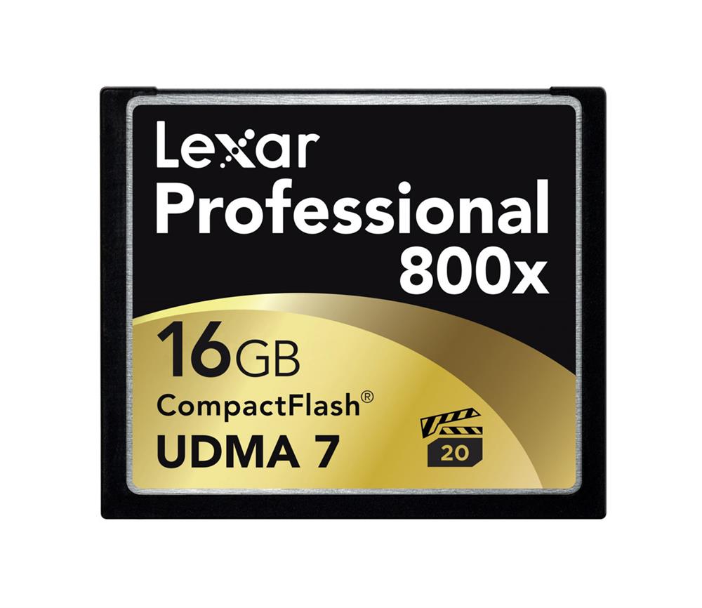 LCF16GCTBNA800 Lexar 16GB 800x CompactFlash (CF) Memory Card