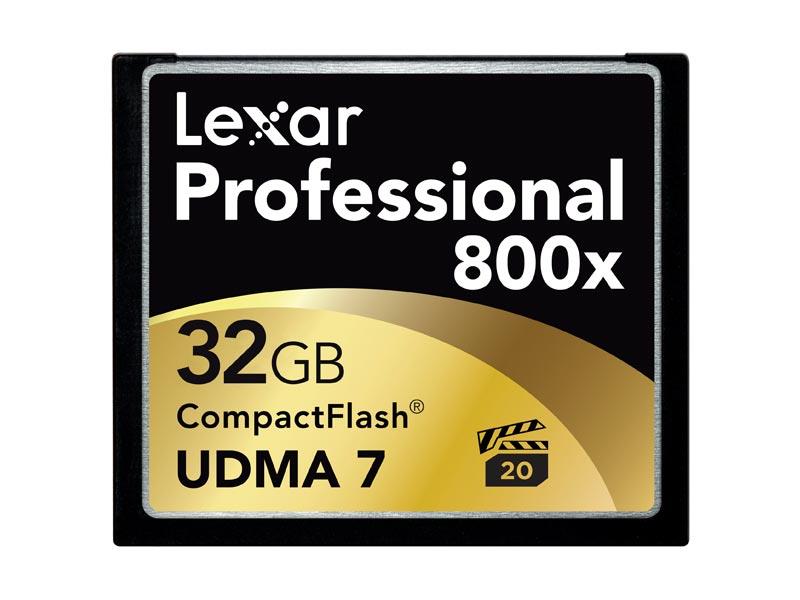 LCF32GCTBNA800 Lexar 32GB 800x CompactFlash (CF) Memory Card
