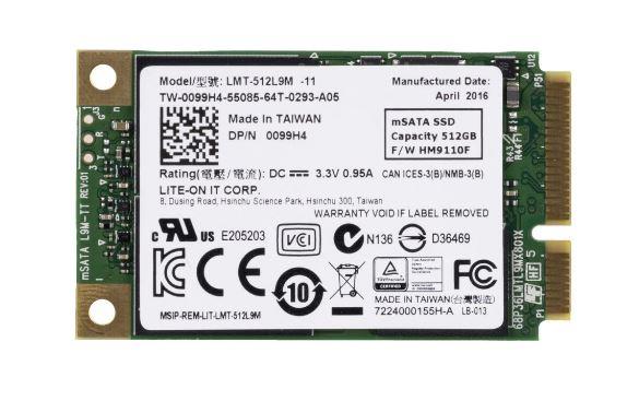 LMT-512L9M Lite On HD 2.5 SSD 512GB MSATA Liteon Pull