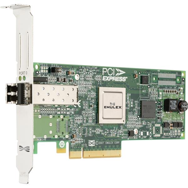 LPE12000-M8 Emulex LightPulse Single-Port SFP+ 8Gbps PCI Express 2.0 x8 Fibre Channel Host Bus Network Adapter