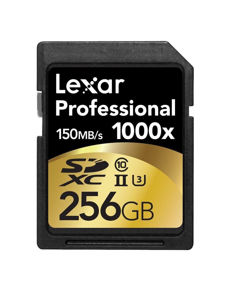 LSD256CRBEU1000 Lexar Media 256GB Professional 1000x SDXC UHS-2 Flash Memory Card