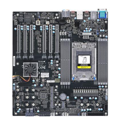 M12SWA-TF SuperMicro Socket SP3 AMD WRX80 Chipset AMD Ryzen Threadripper PRO 3000WX Processors Support DDR4 8x DIMM 4x SATA3 6.0Gb/s E-ATX Motherboard (Refurbished)