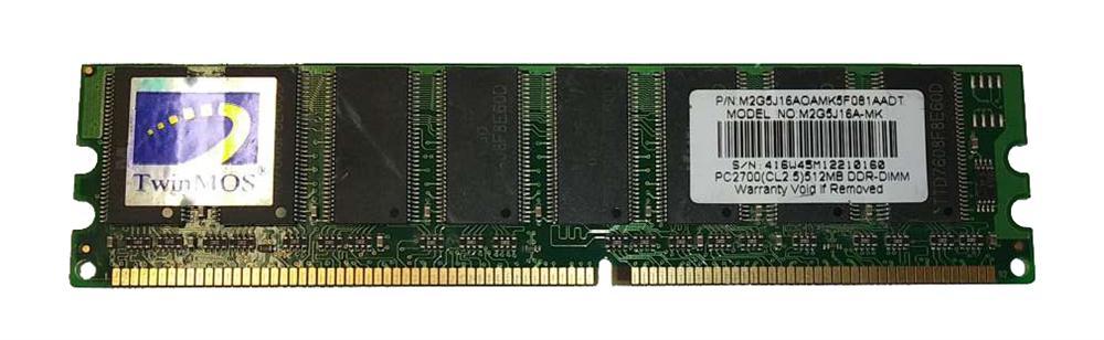 Barrette Mémoire DDR PC-2100 256 Mo TwinMos - 266 MHz - Sans ECC - Occasion Reconditionnée